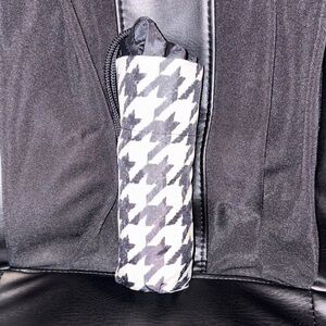 Coach Black and White Houndstooth Umbrella